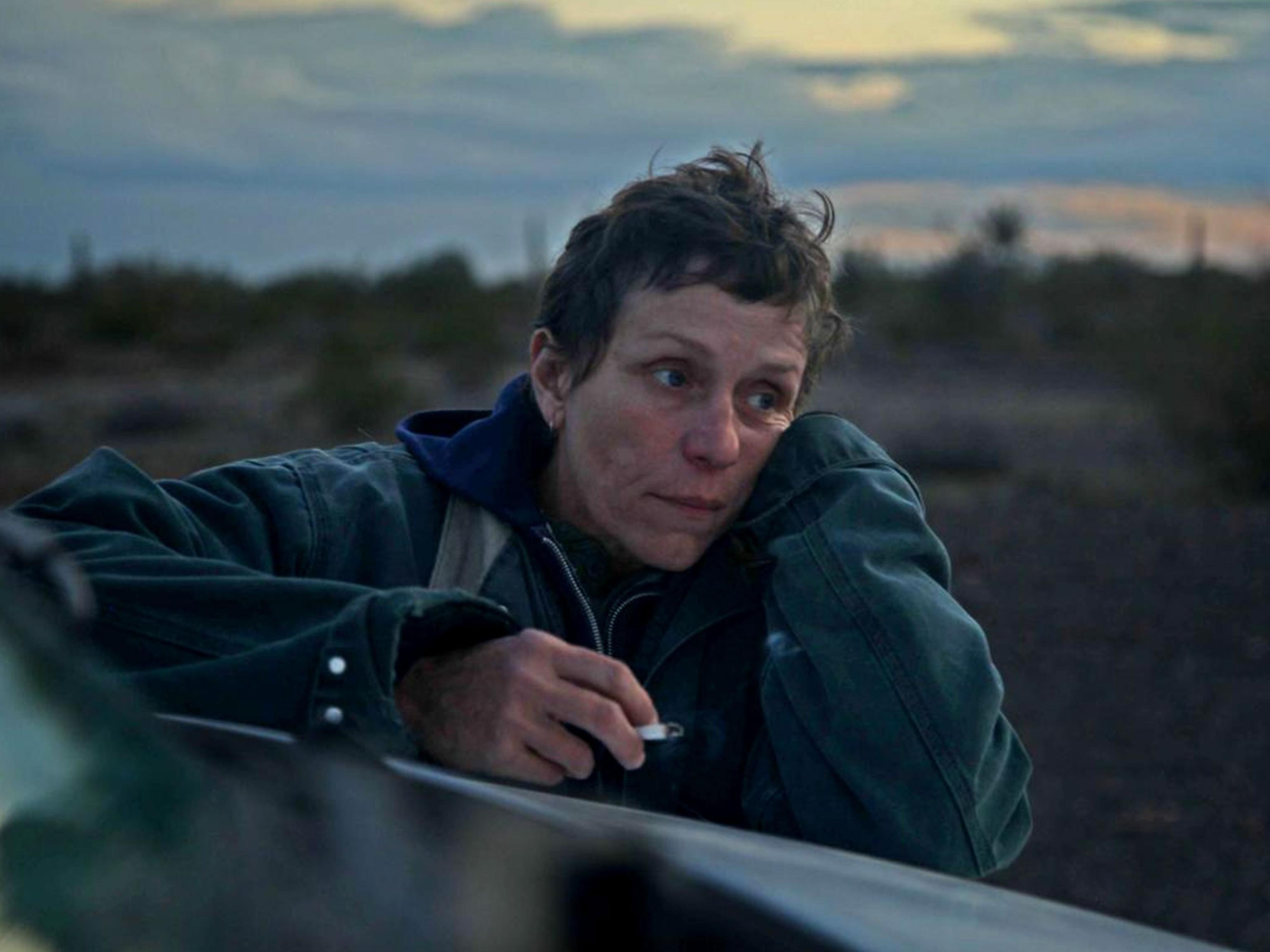 L'attrice Frances McDormand protagonista di "Nomadland"