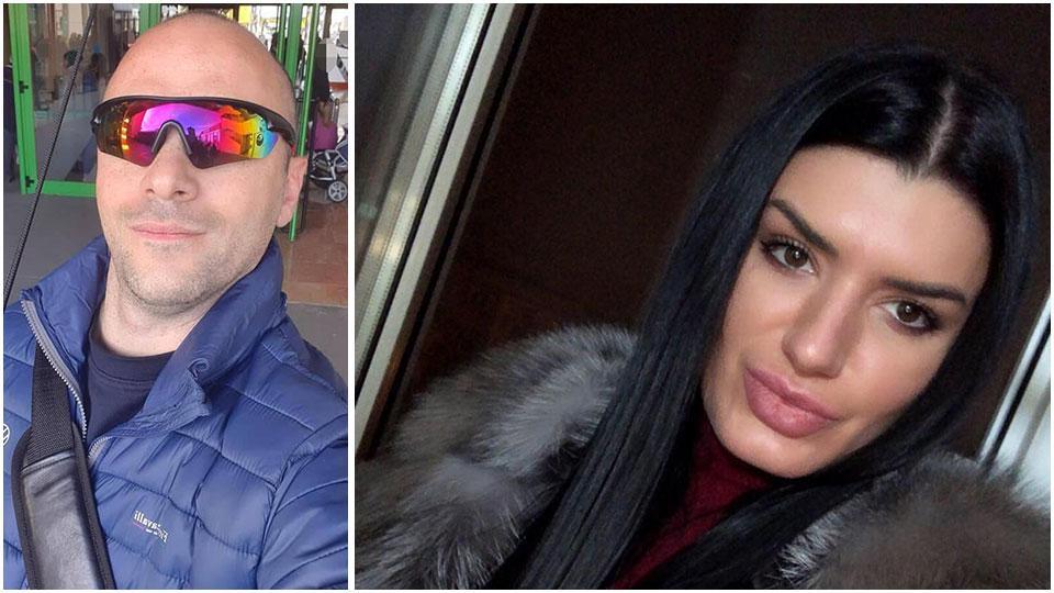 A sinistra Gabriel Falloni, il sospettato; a destra Elena Raluca Serban, la vittima