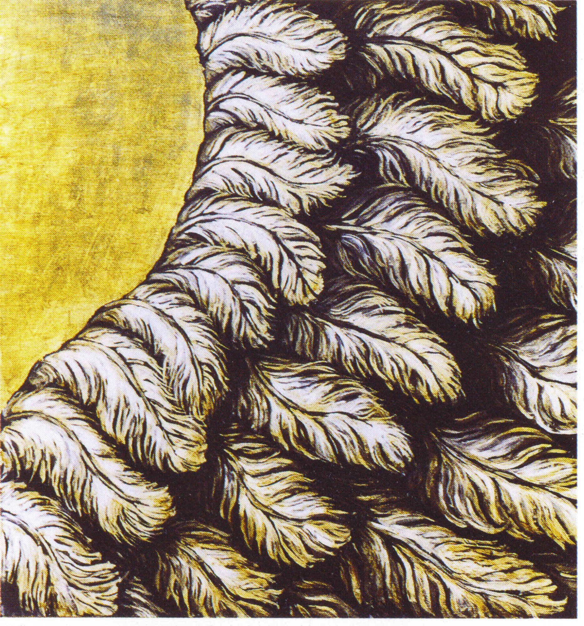 Un'opera di Cavallera in una mostra a Carloforte