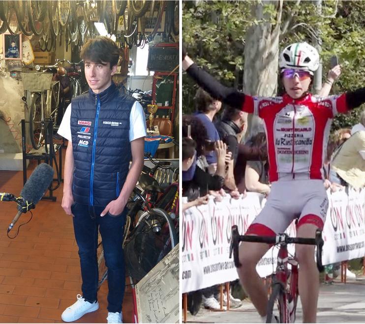 Il giovane Edoardo Cipollini protagonista a Civitella con uno sprint fulminante