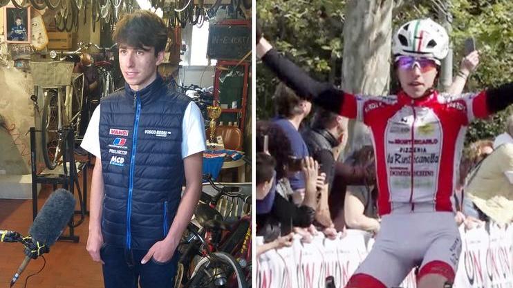 Il giovane Edoardo Cipollini protagonista a Civitella con uno sprint fulminante