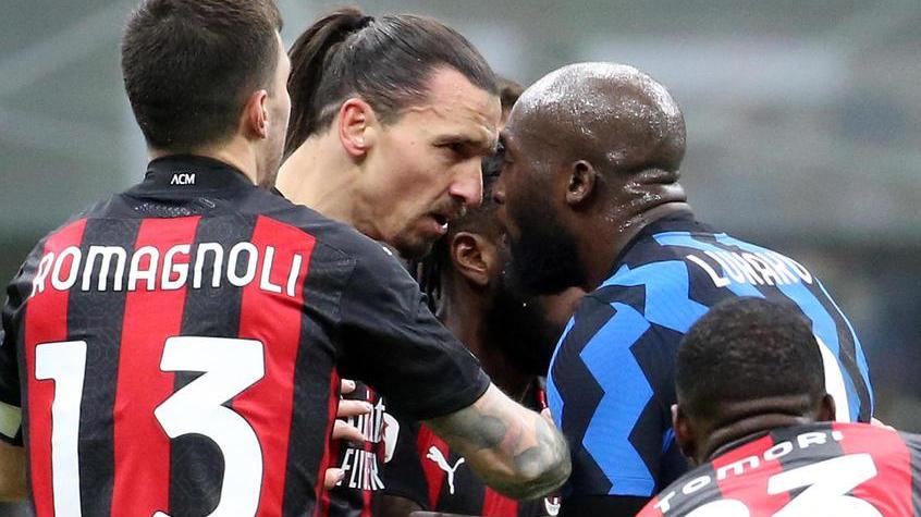 Accordo fra Milan e Inter per la lite fra Ibra e Lukaku durante il derby di Coppa