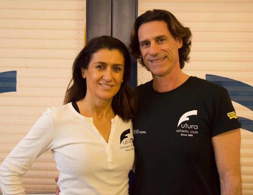 I titolari della palestra Futura, Chiara Pintori e Gabriele Adami