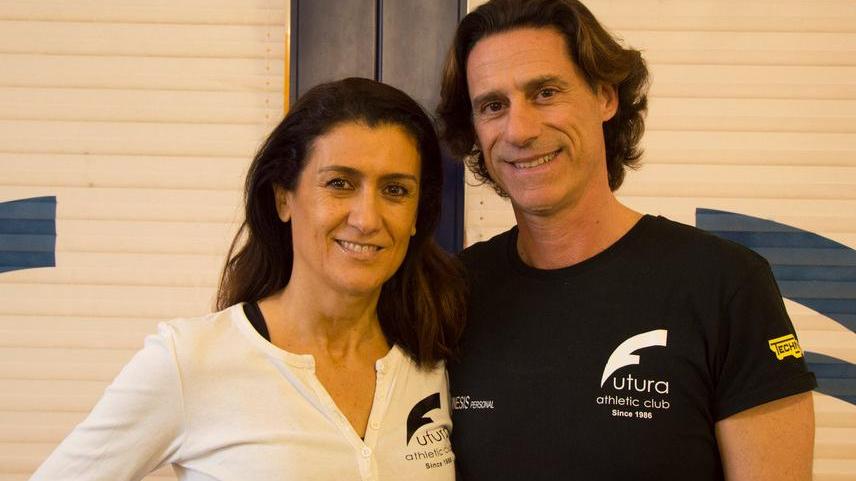 I titolari della palestra Futura, Chiara Pintori e Gabriele Adami