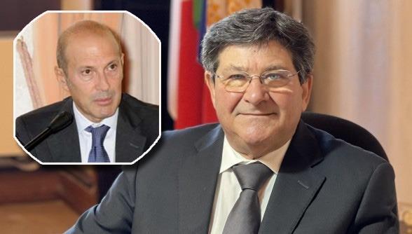 Il rettore Francesco Mola e, nella foto piccola, il vicario Gianni Fenu