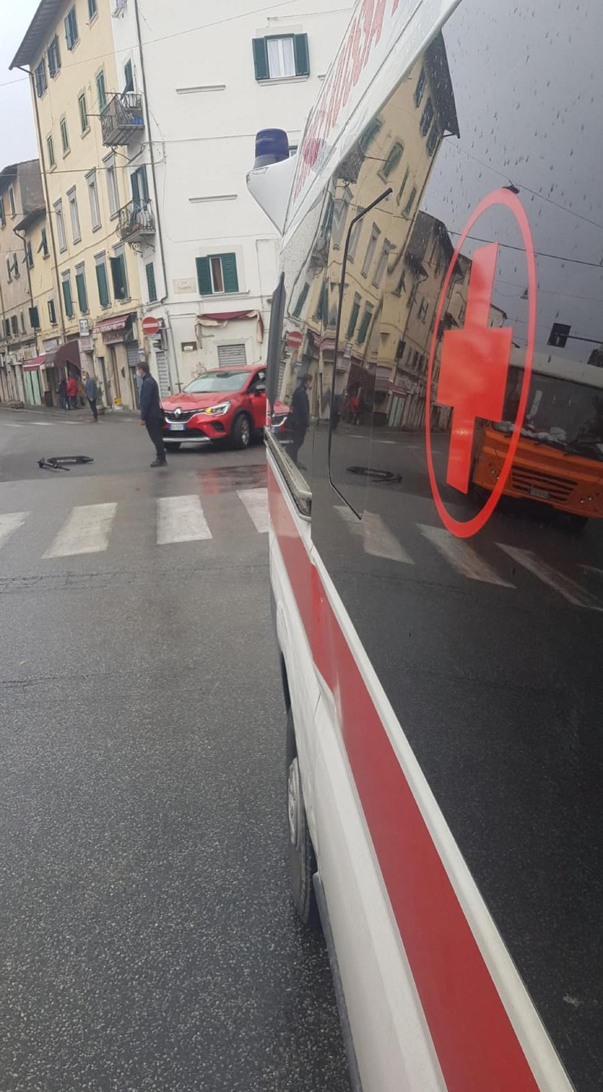 L'incidente sul monopattino elettrico