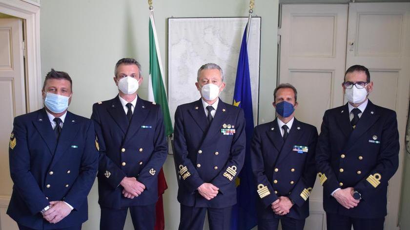 L’ammiraglio Pettorino in visita a Massa