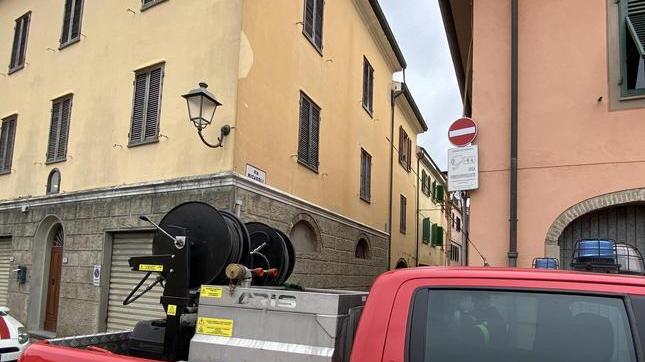 Fuga di gas in una casa disabitata in centro