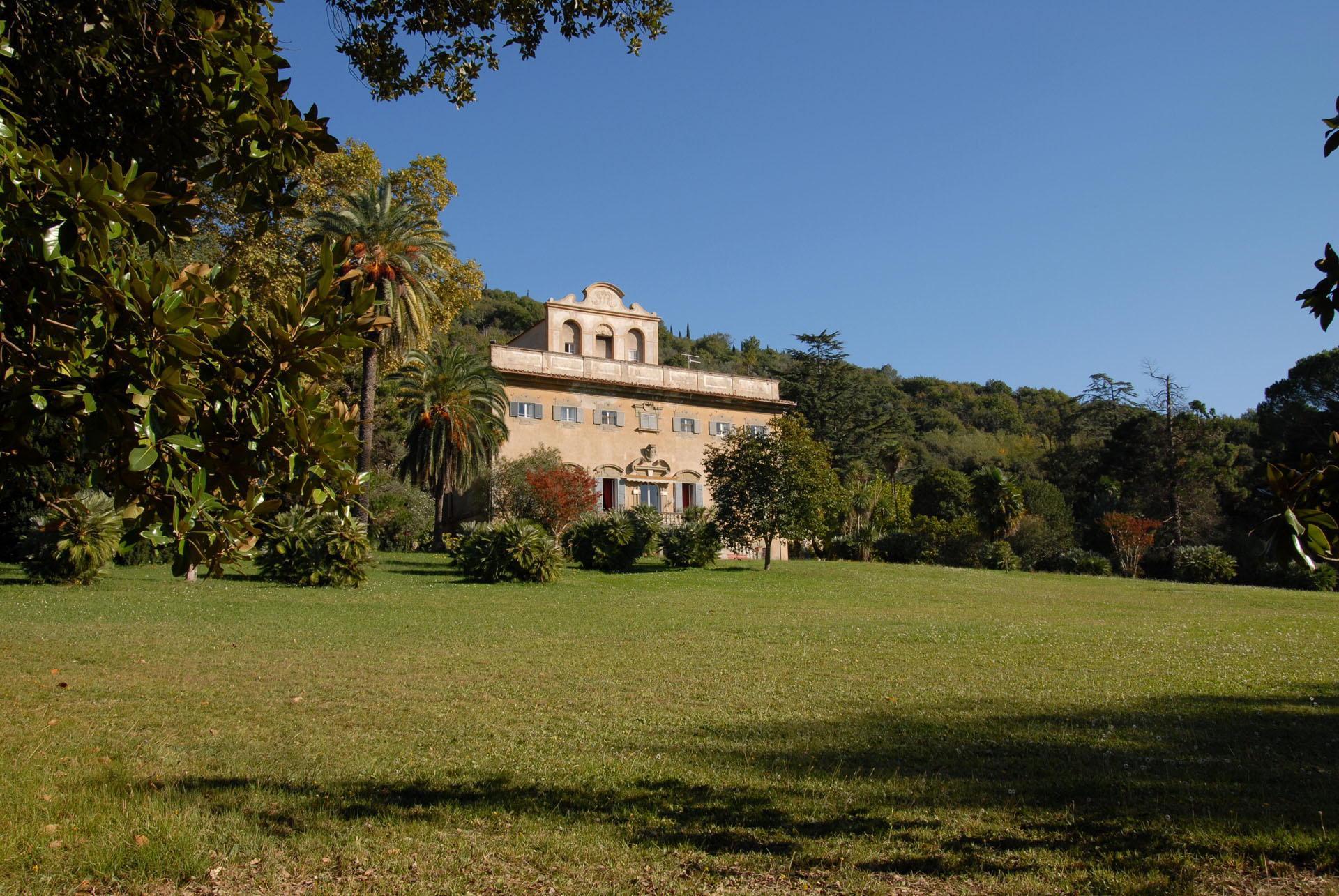 La villa di Corliano, i vigneti erano nell’attuale giardino