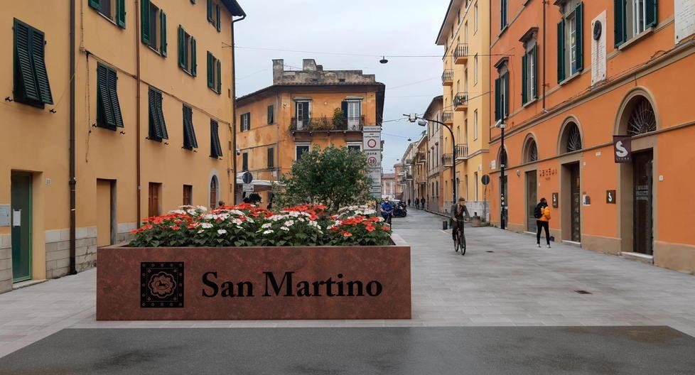 La simulazione grafica della riqualificazione di piazza Toniolo