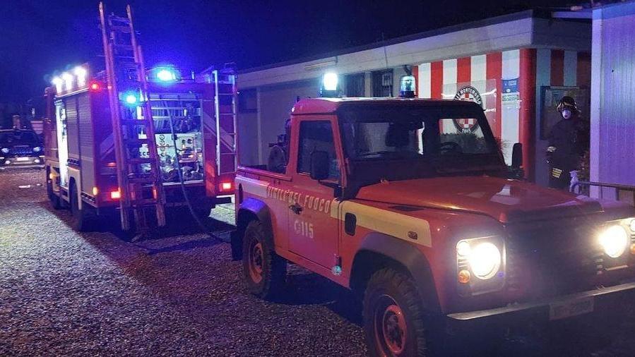Incendio al campo del Jolly