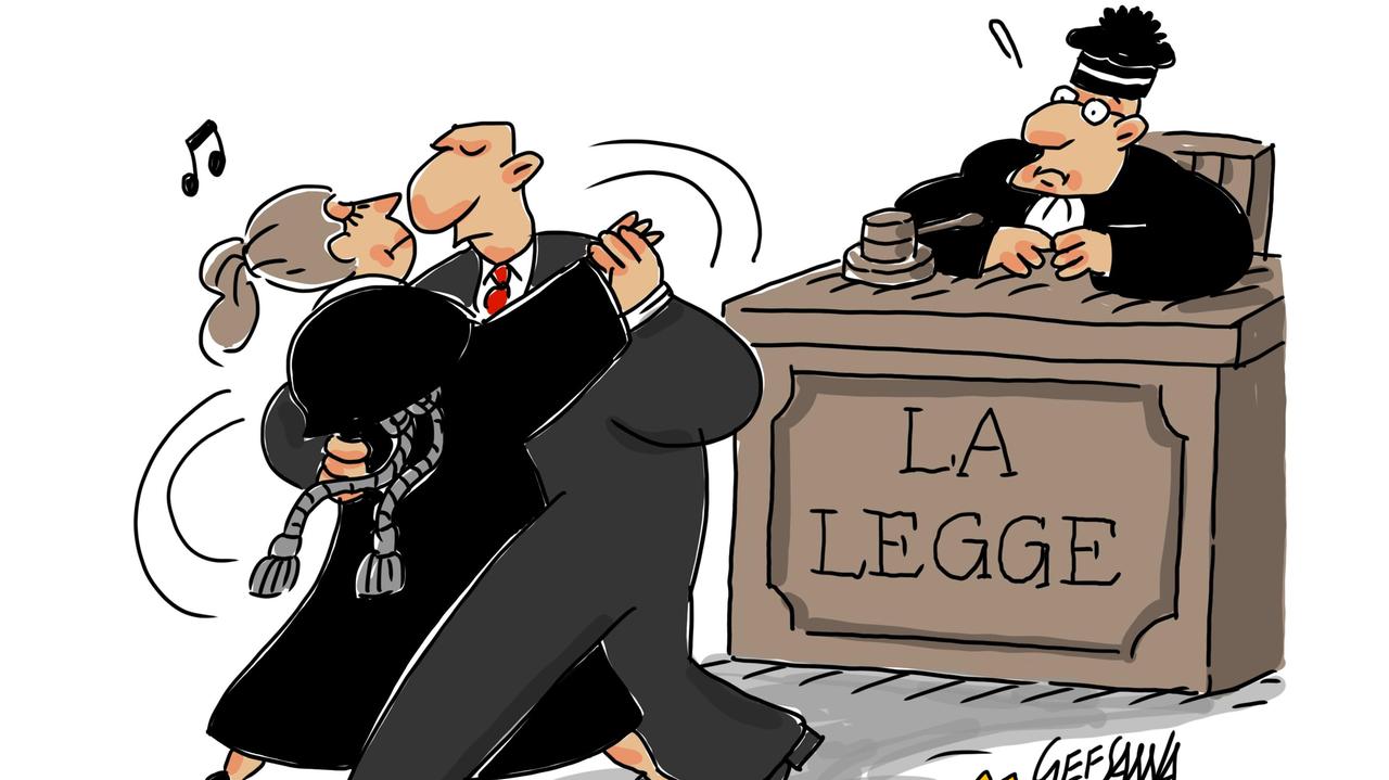 La vignetta di Gef: a Sassari il caso del falegname assolto per truffa, ballava il tango per guarire