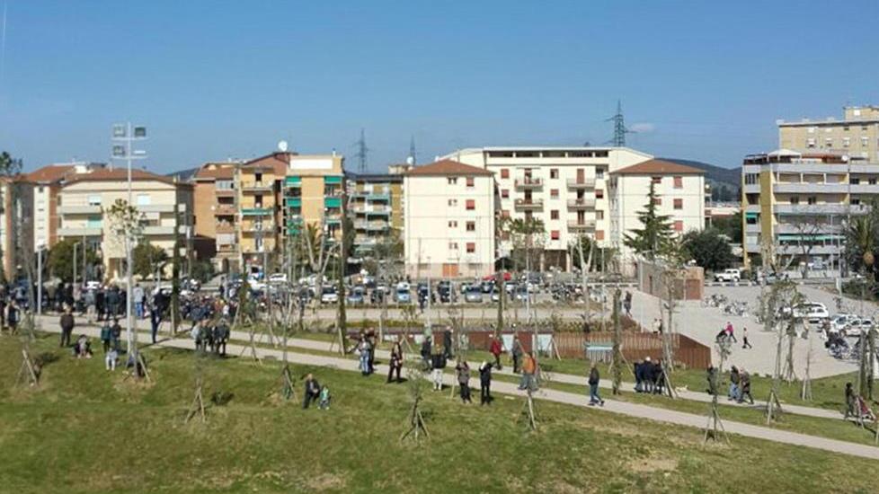 Il Parco centrale il giorno dell’inaugurazione (foto Giorgio)