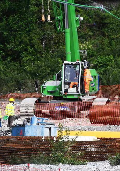 “Pile” giganti in calcestruzzo