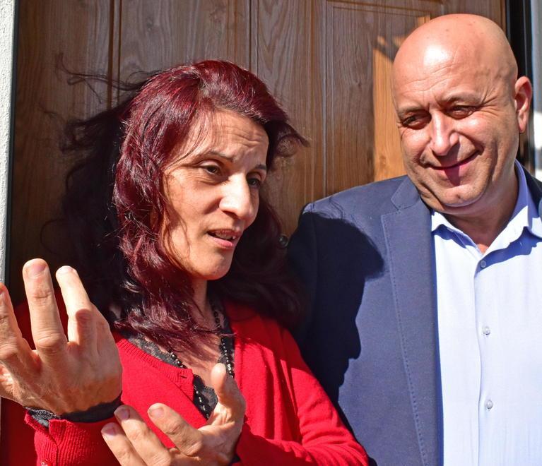 La mamma di Luana insieme all'avvocato, Andrea Rubini (Foto Lorenzo Gori)
