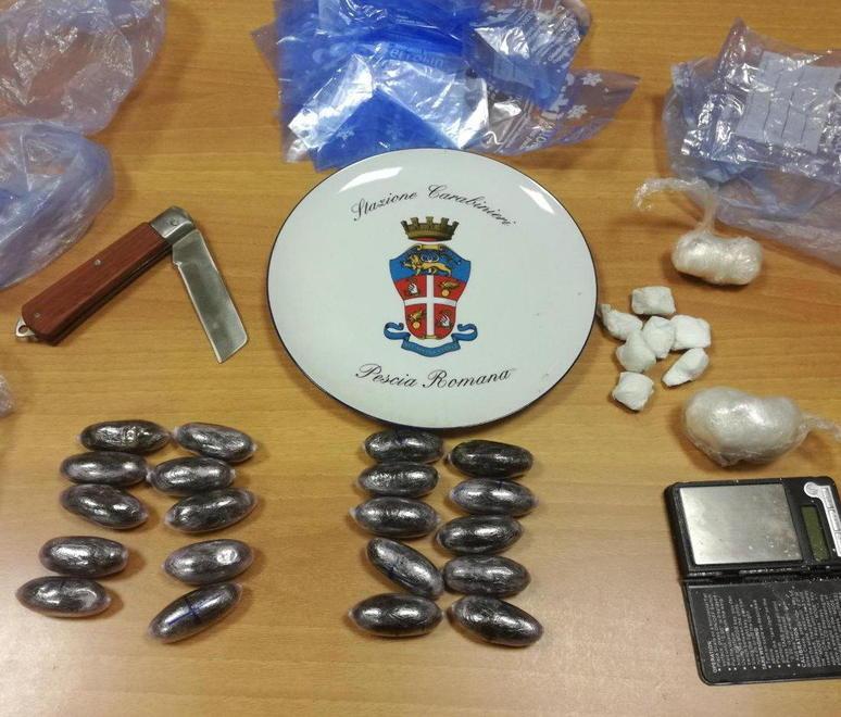 Droga sequestrata dai carabinieri nell’estate 2017