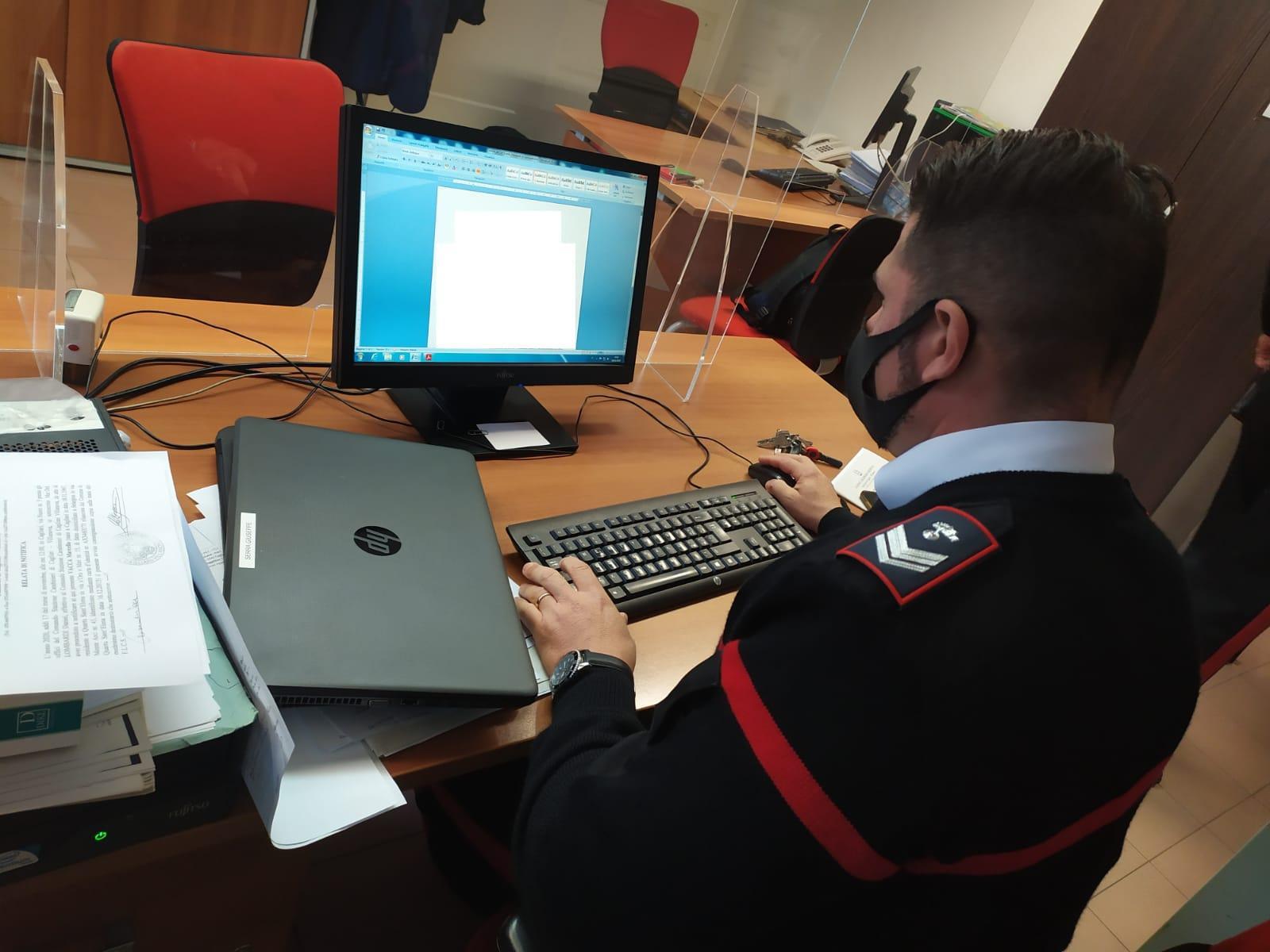 Materiale pedopornografico a casa: 54enne arrestato a Guspini