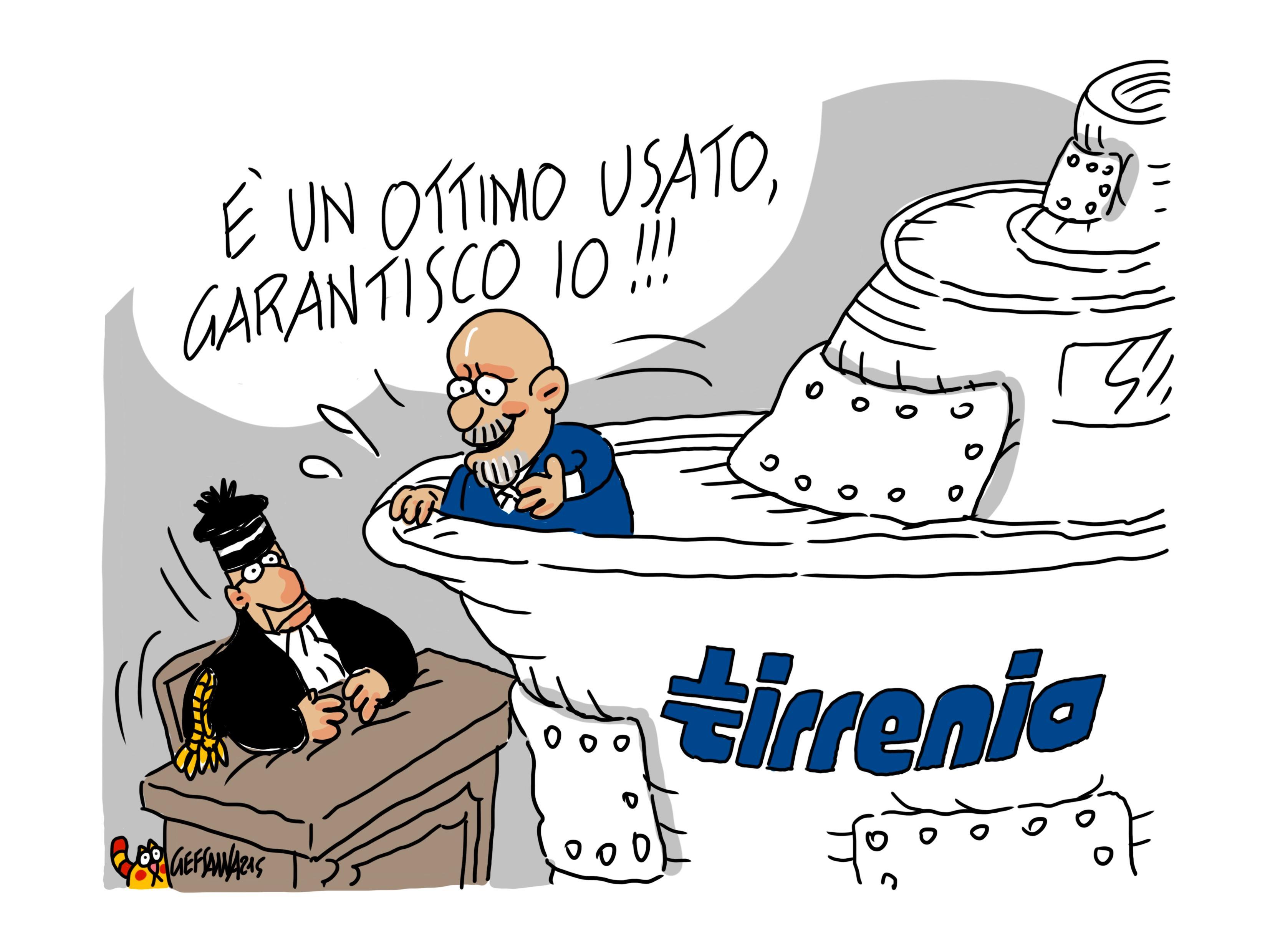 La vignetta di Gef, la Tirrenia ha ancora 17 giorni per evitare il fallimento 