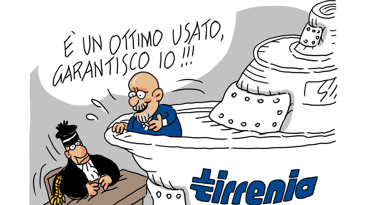 La vignetta di Gef, la Tirrenia ha ancora 17 giorni per evitare il fallimento 