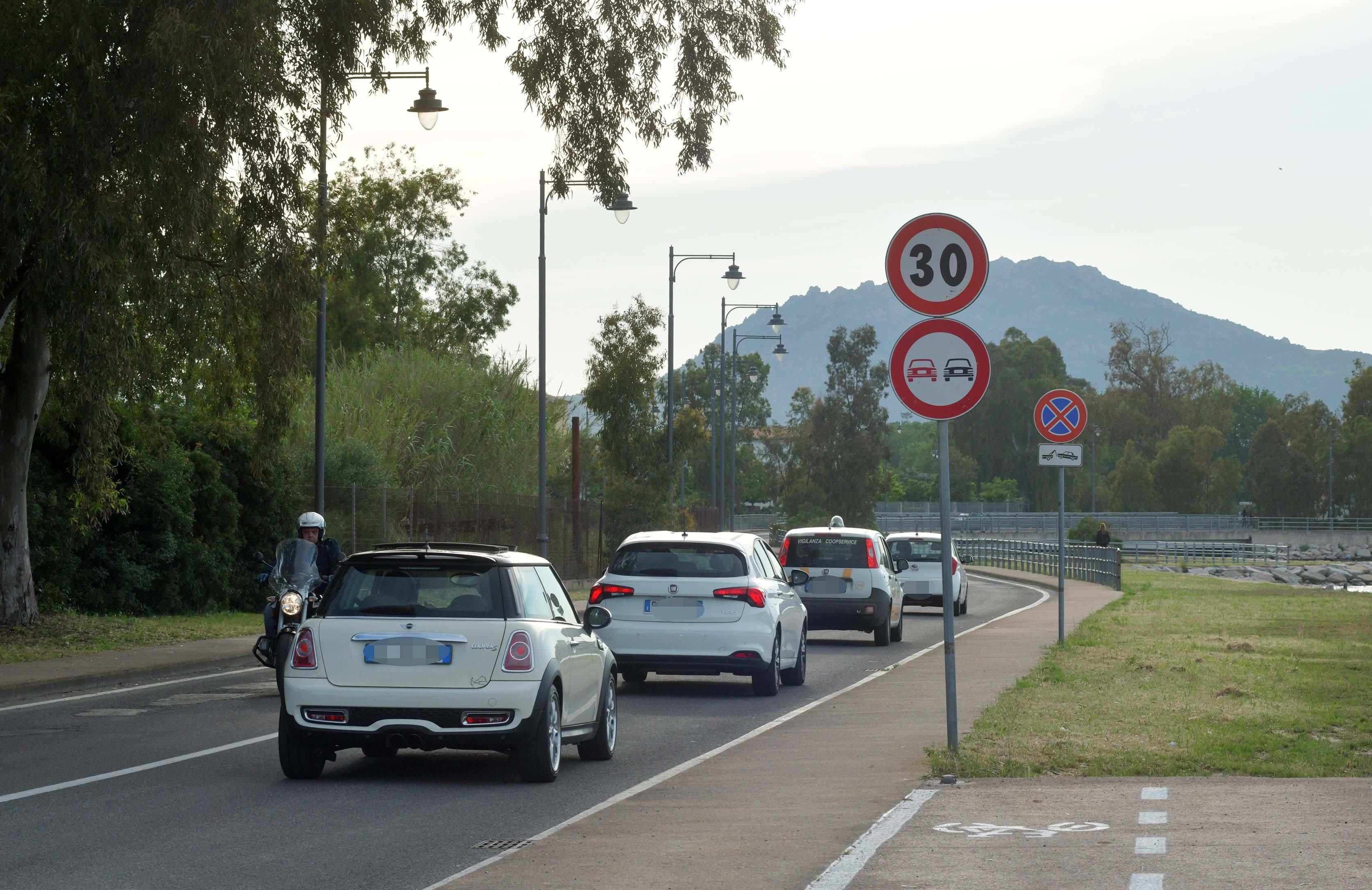 Olbia, limite massimo di velocità 30 km orari nelle vie principali