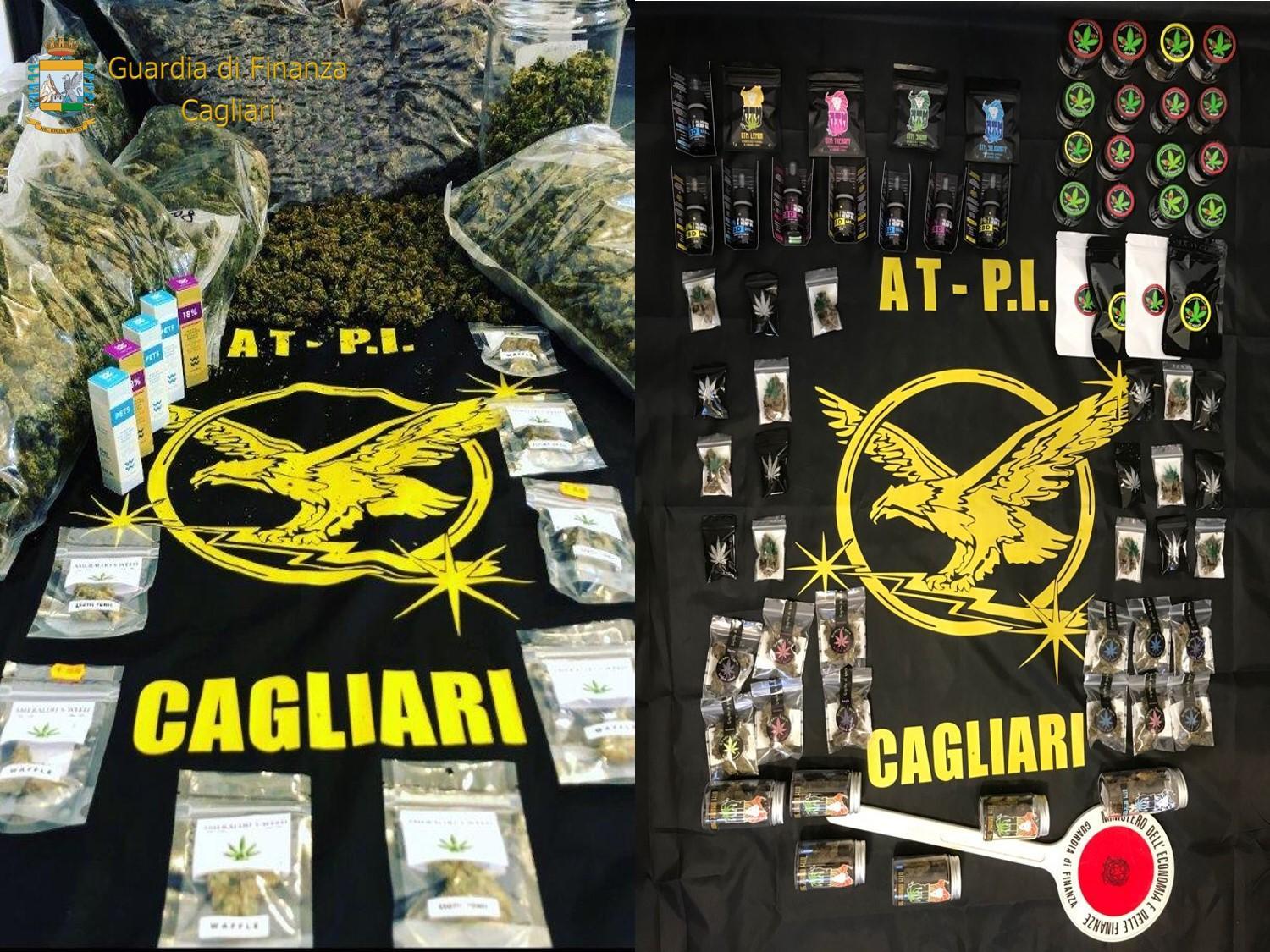Cagliari, 67 chili di cannabis sativa commercializzati irregolarmente