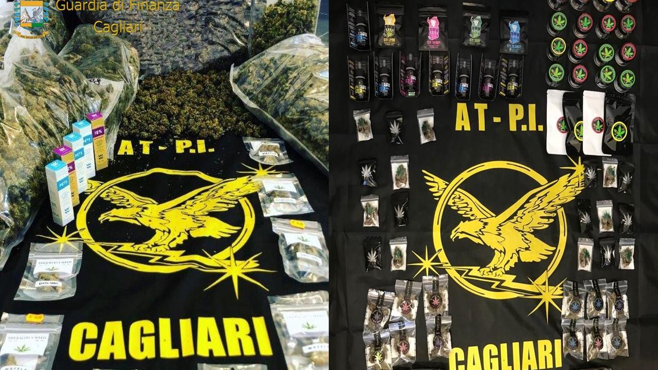 Cagliari, 67 chili di cannabis sativa commercializzati irregolarmente