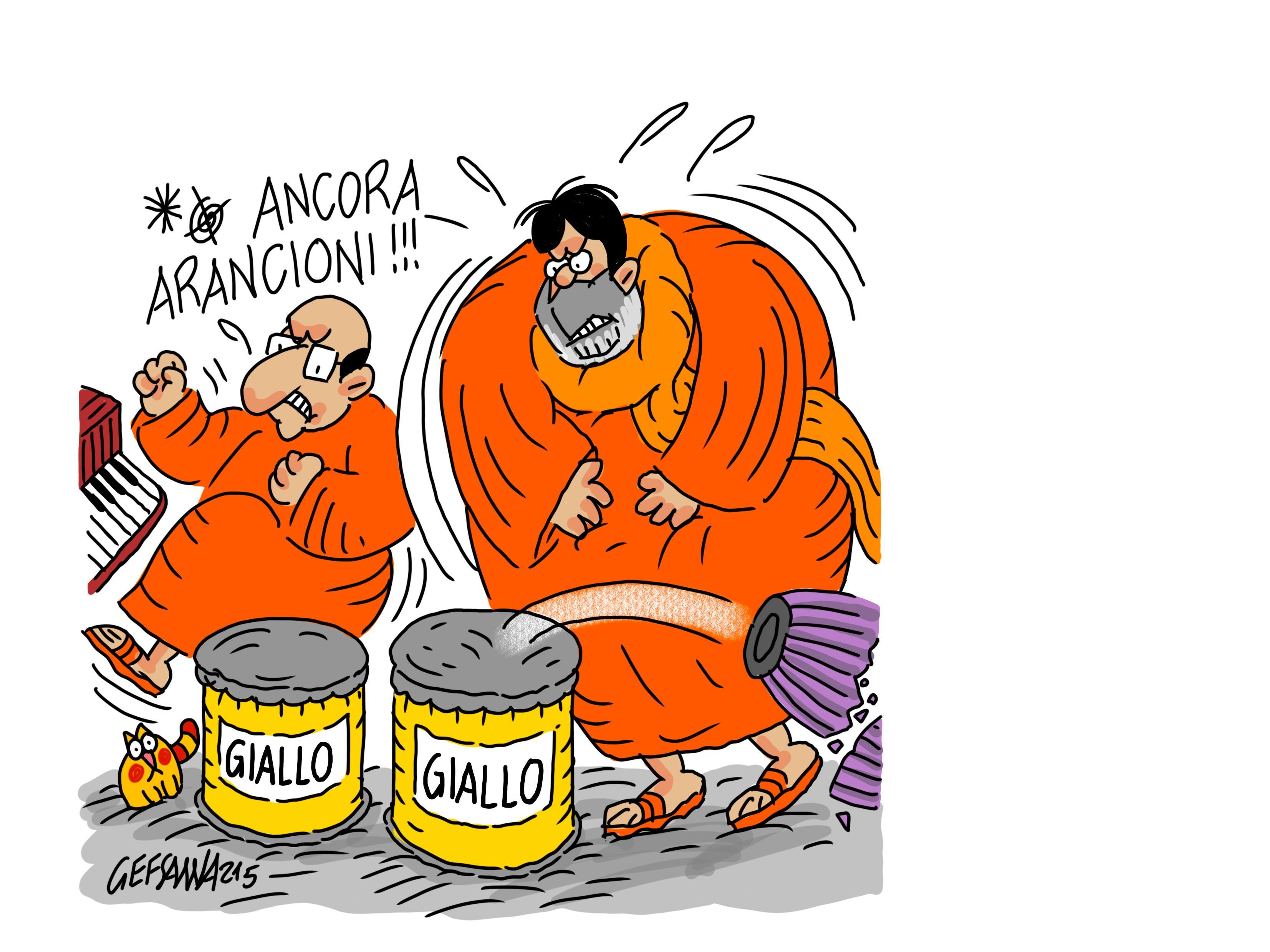 La vignetta di Gef: la Sardegna resta arancione, è polemica