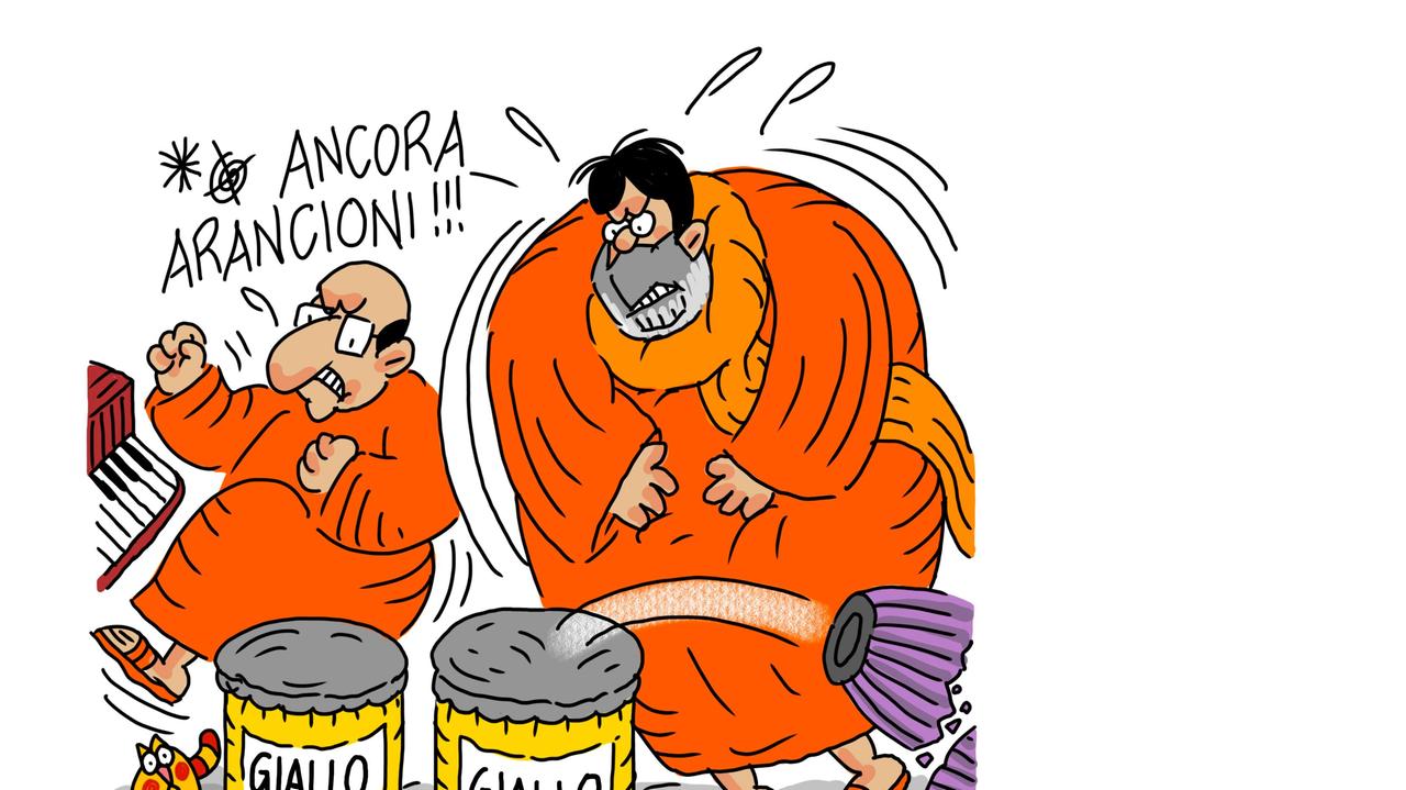 La vignetta di Gef: la Sardegna resta arancione, è polemica
