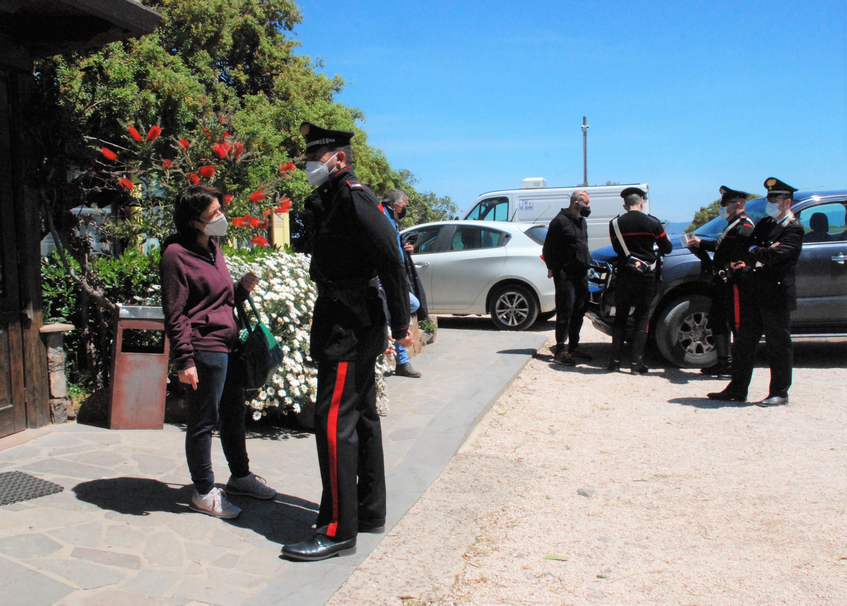 L'intervento dei carabinieri nell'agriturismo di Monte Entosu