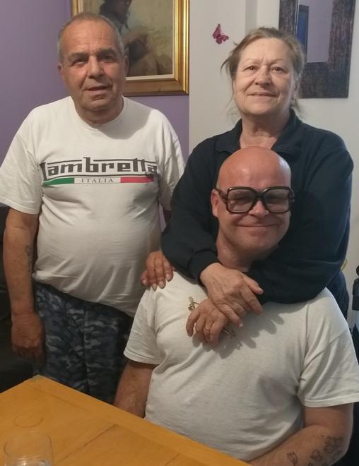 Mario Migliacci, la moglie Tiziana e il figlio Jonathan