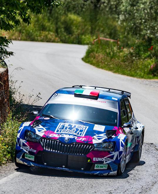 La Skoda Fabia R5 di Miele e Beltrame (Foto Martino Areniello)