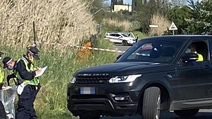 L'auto contro cui si è schiantata la moto di Sara Campinotti
