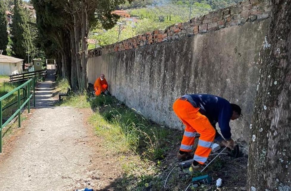 Ex campo sportivo s’illumina il percorso 