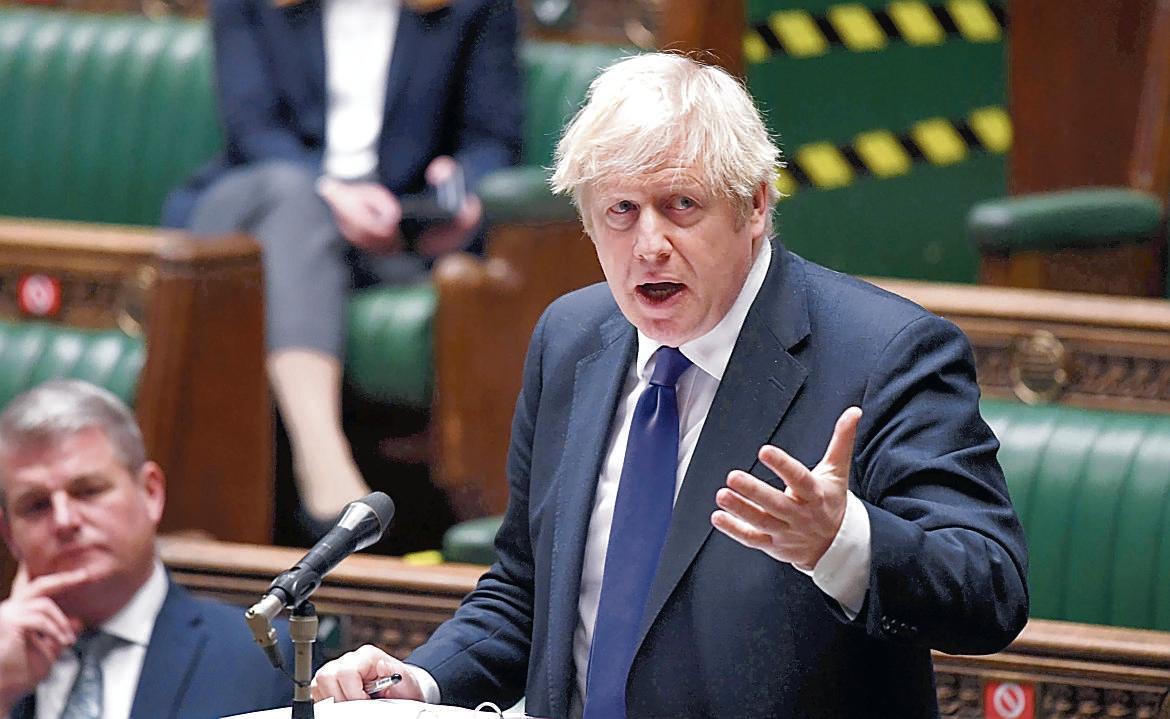 Il primo ministro britannico Boris Johnson