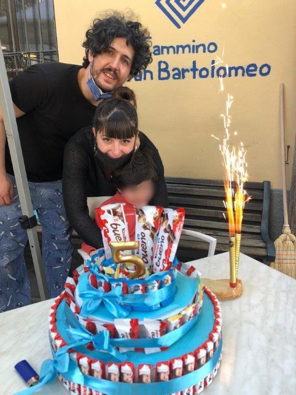 Luca Nardi e Eleonora Squilloni con il loro bambino