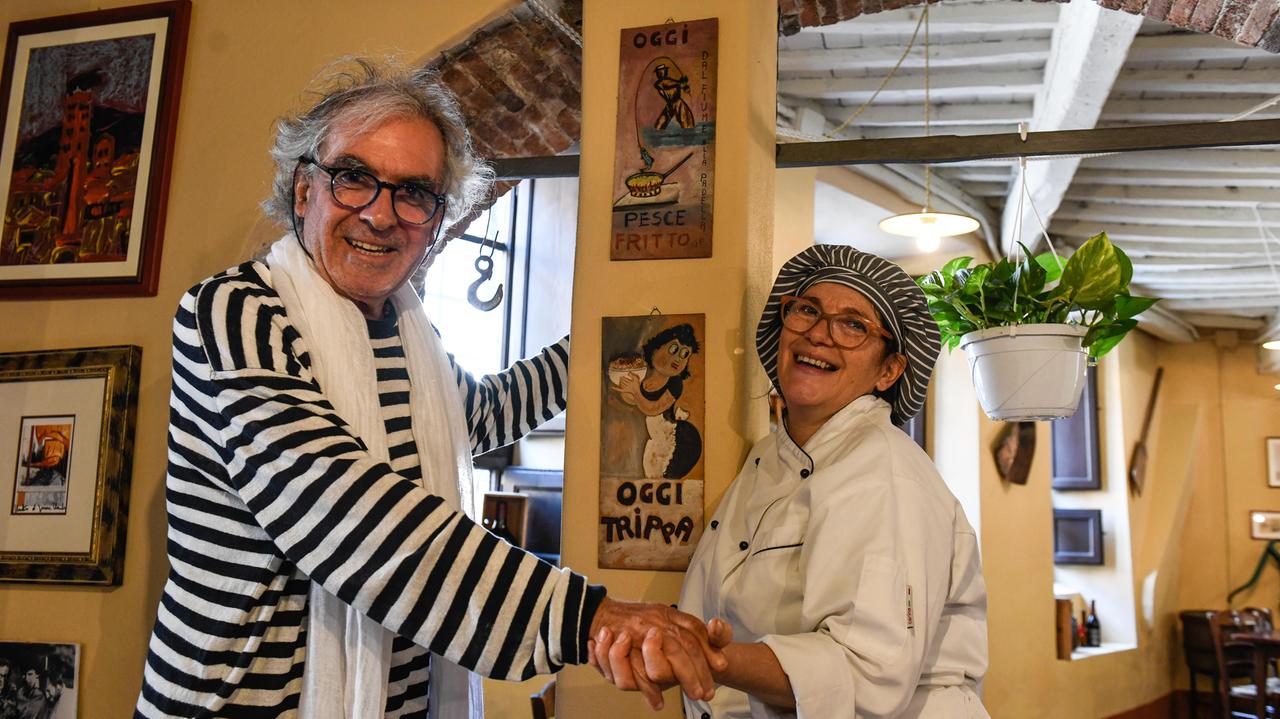 Stefano De Ranieri e la compagna Soledad, titolari del ristorante Mecenate