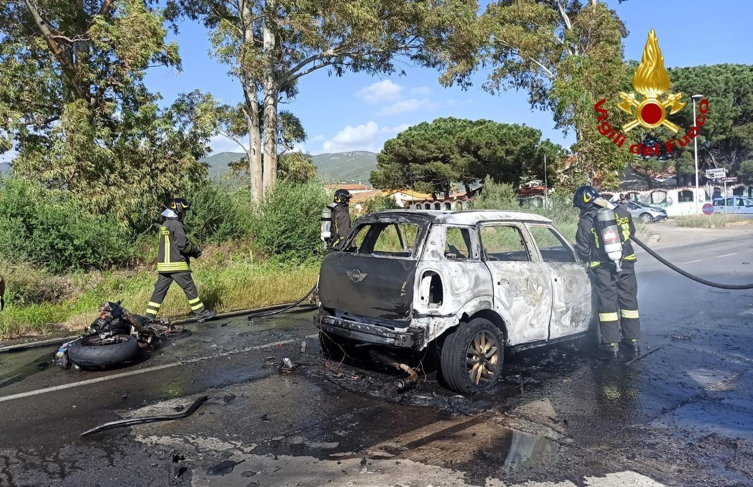 Scontro sulla litoranea per Villasimius: ferito un motociclista