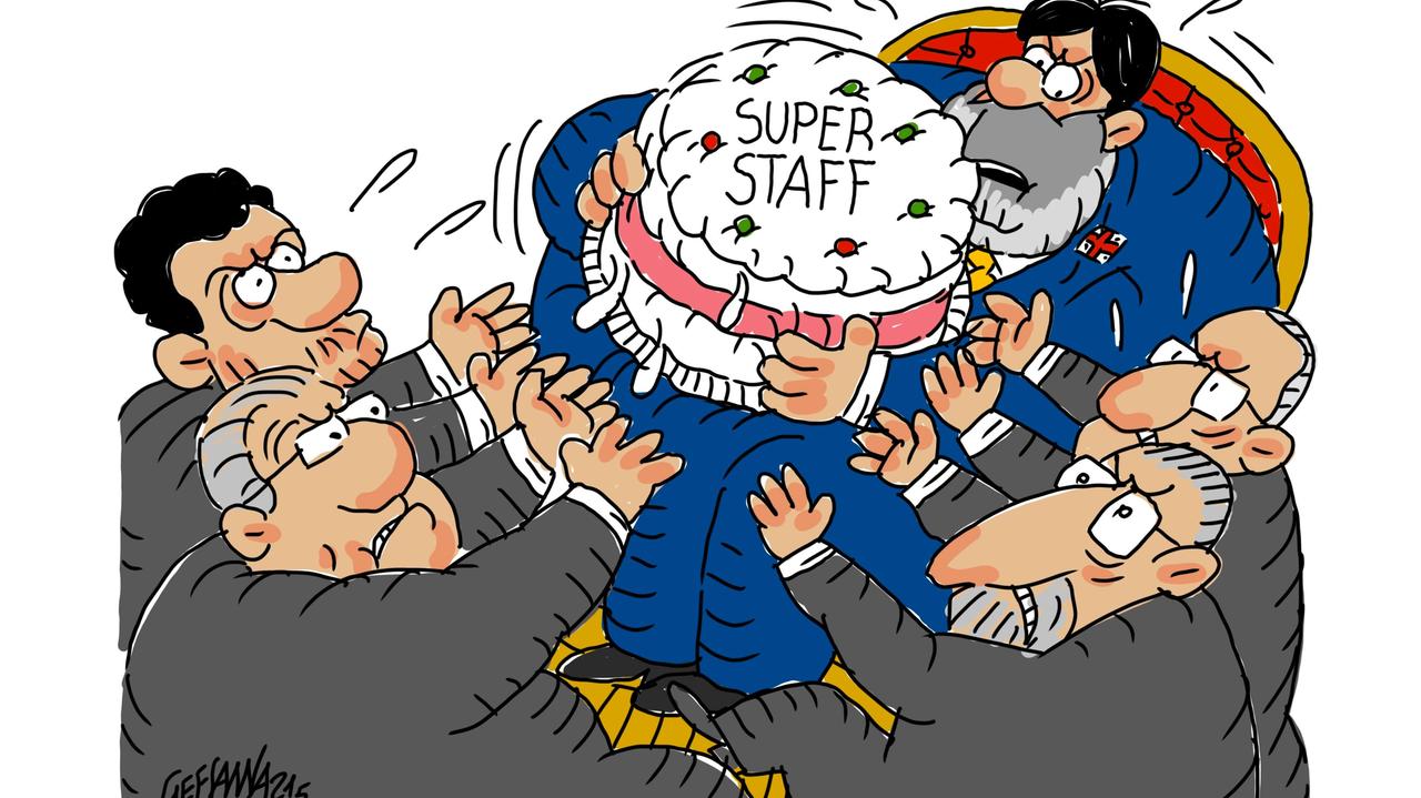 La vignetta di Gef, maggioranza divisa sul super staff: bagarre in consiglio regionale