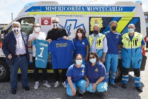La maglia di Tacconi per la Misericordia di Montecarlo