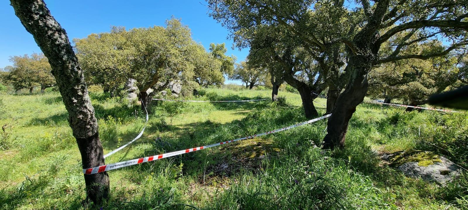 La zona dove è stato ucciso Francesco Dessena il 6 maggio