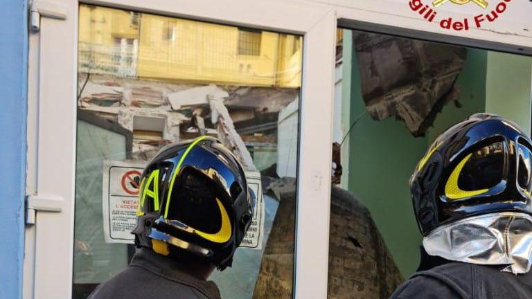 Un’immagine dei vigili del fuoco che mostra l’intervento di mercoledì