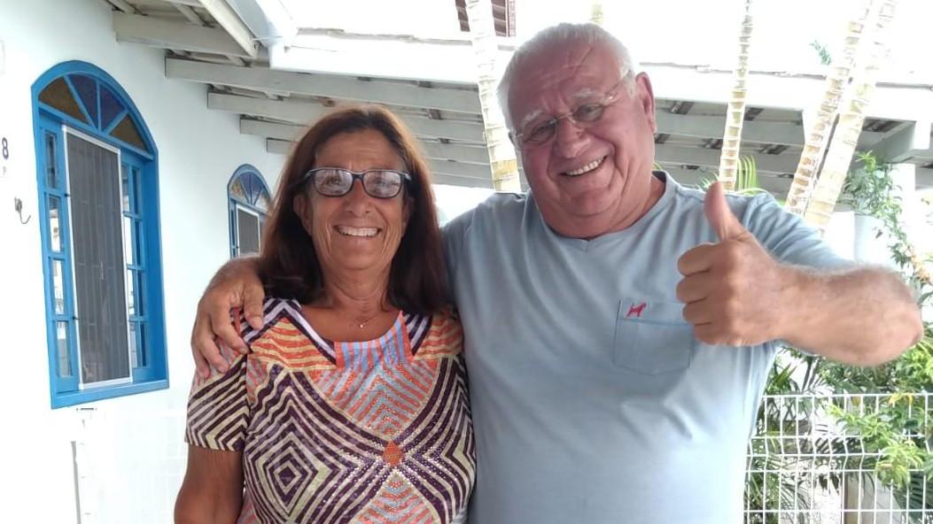 Dario Giachini con la moglie Patrizia