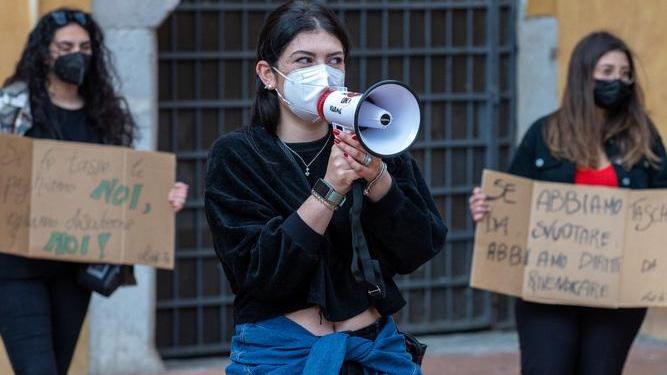 Studenti Link protestano sul caro tasse universitarie
