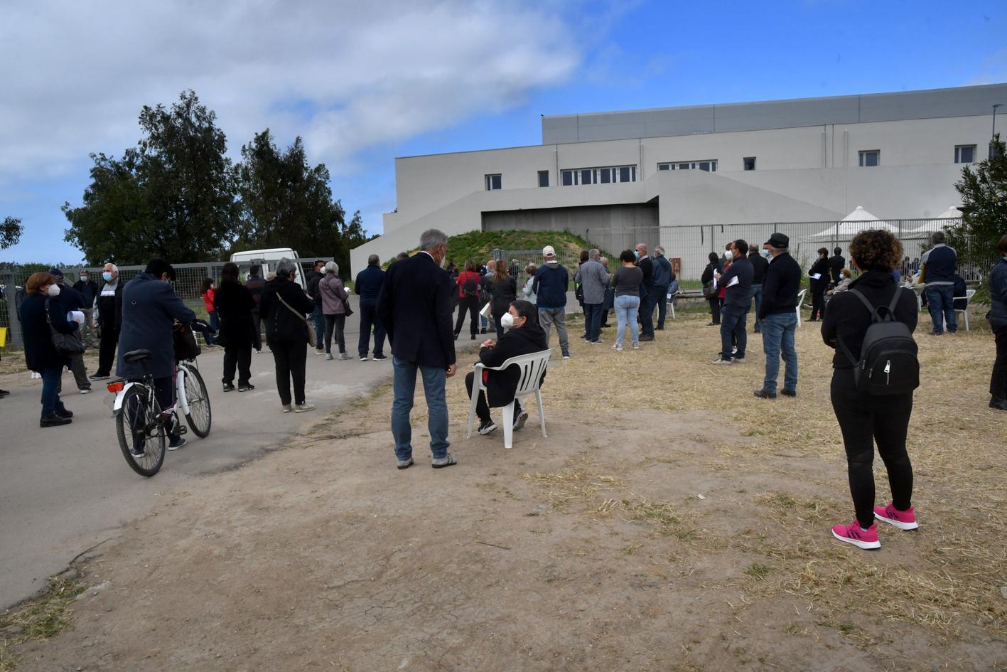 I pazienti in attesa a Sa Rodia
