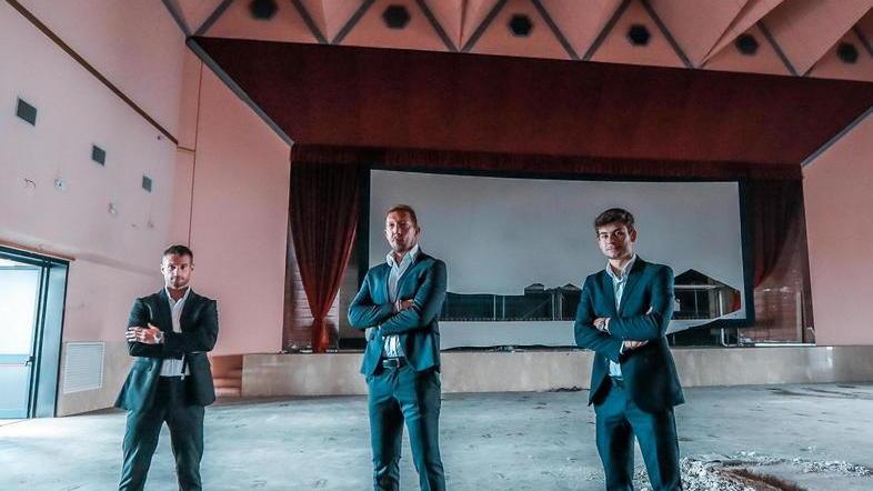 I tre imprenditori: Simone Gonnelli, Leonardo Marradini e Michele Berti
