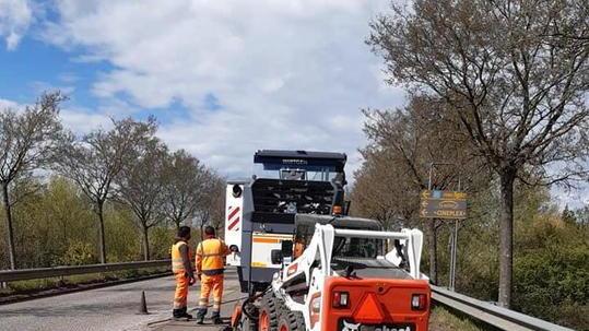 Lavori di asfaltatura a Buggiano e a Ponte