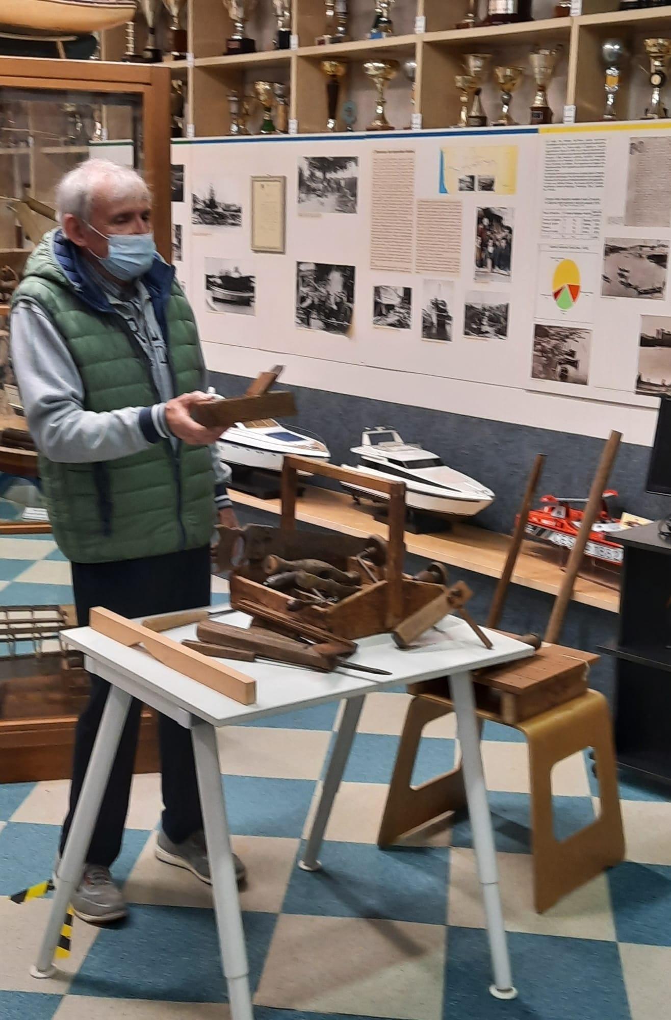 Tito Paroli, maestro d'ascia in pensione