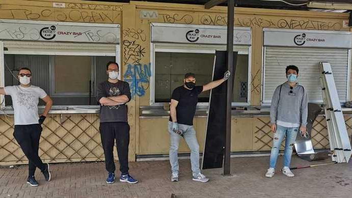 Pala AEB, esterno riqualificato I ragazzi del Kessel al ristoro