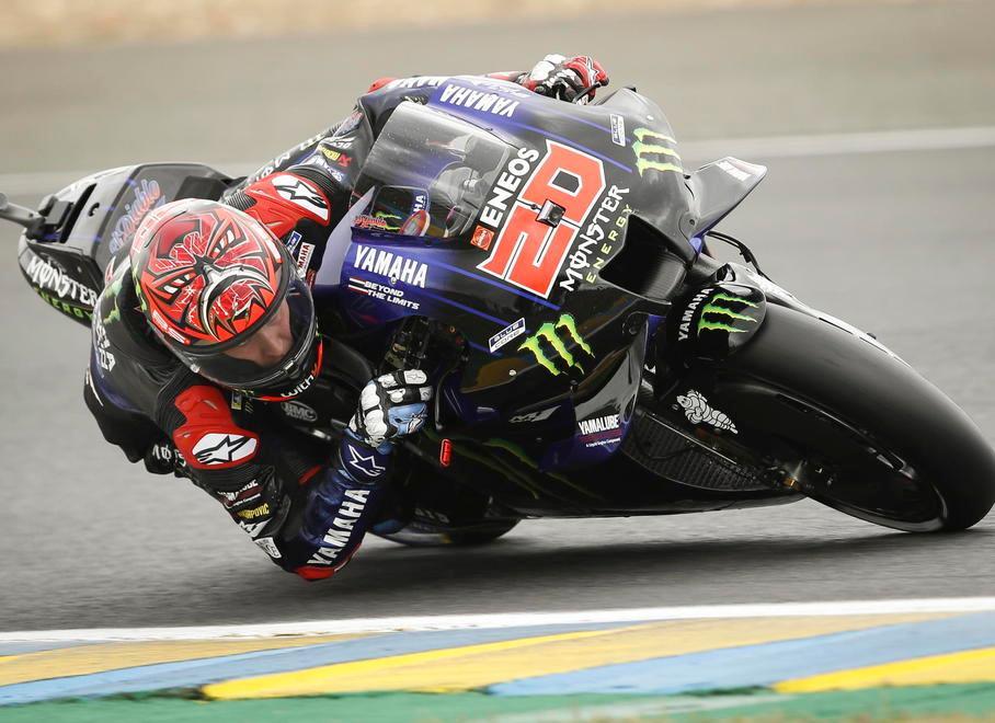 Quartararo parte in pole a Le Mans Vinales a ruota Vale Rossi nono