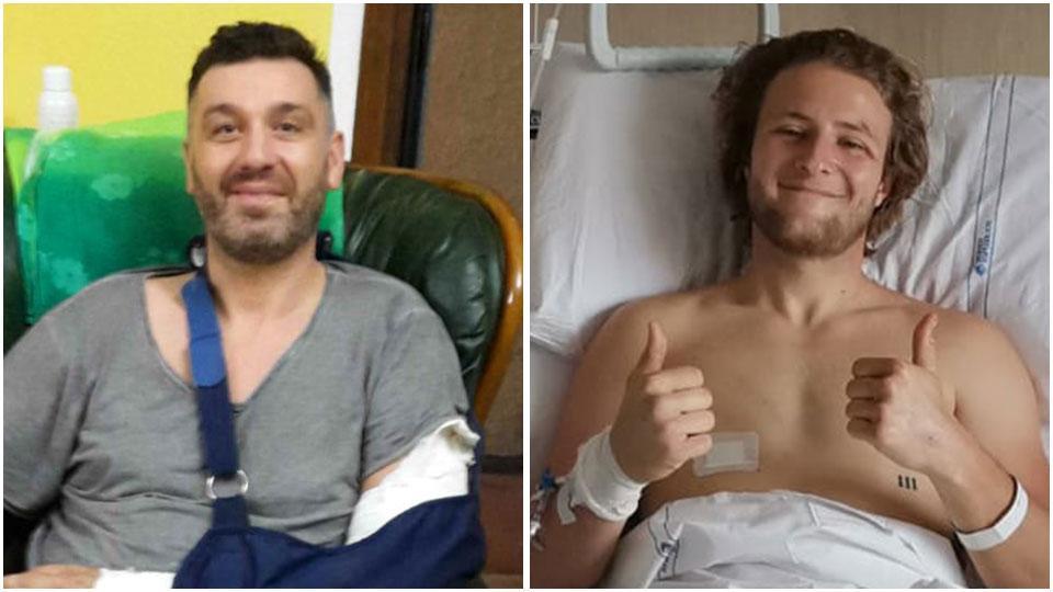 A sinistra Nicola Guadalupi, a destra Christian Volpi